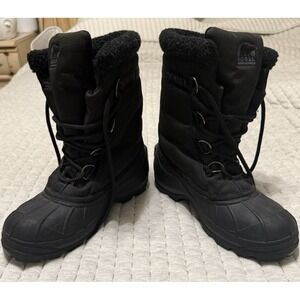 Sorel Thermolite Thin Insulations Black Winter Boots Women's 8.5